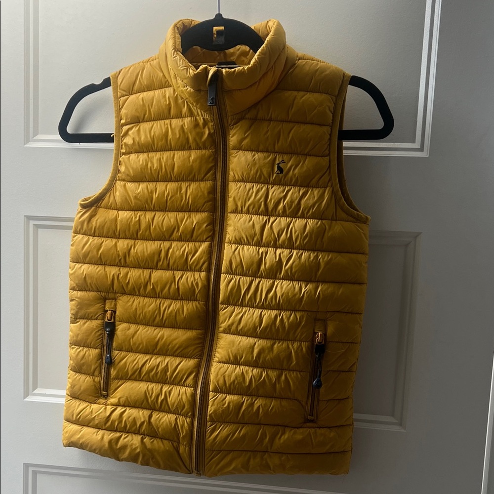 Joules Mustard Yellow Quilted Vest GUĆ